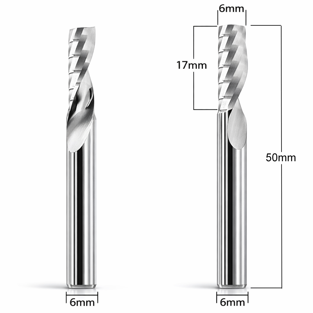 Router Bit with 1/4-inch diameter for CNC Routers