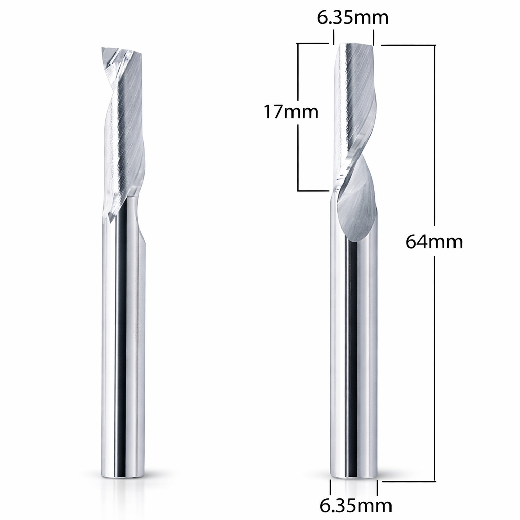 Aluminum Router Bits with 1/4-inch diameter for CNC Routers