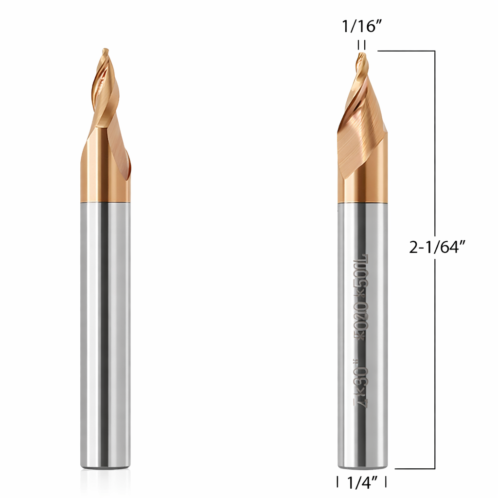 Tapered Ball Nose Router Bits for CNC Router