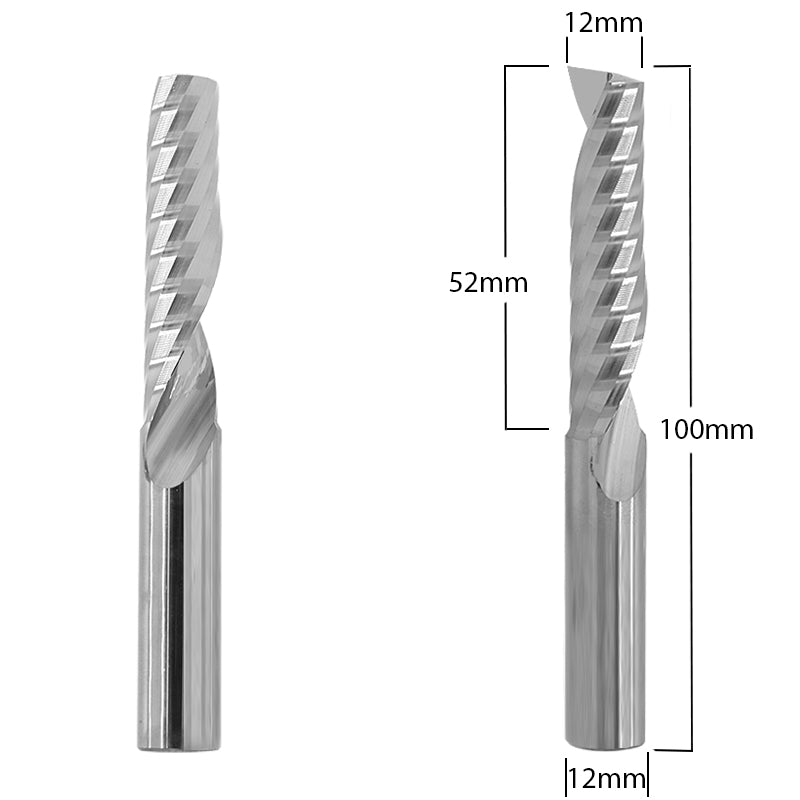 12mm Straight Router Bit Router Bits with 1/2-inch diameter for CNC Routers – Mintech Tooling