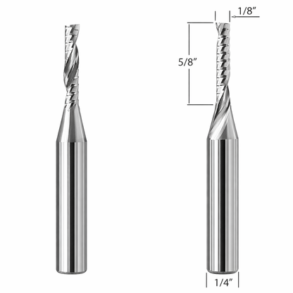 Router Bits with 1/8-inch diameter for CNC Routers