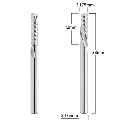 Router Bits with 1/8-inch diameter for CNC Routers