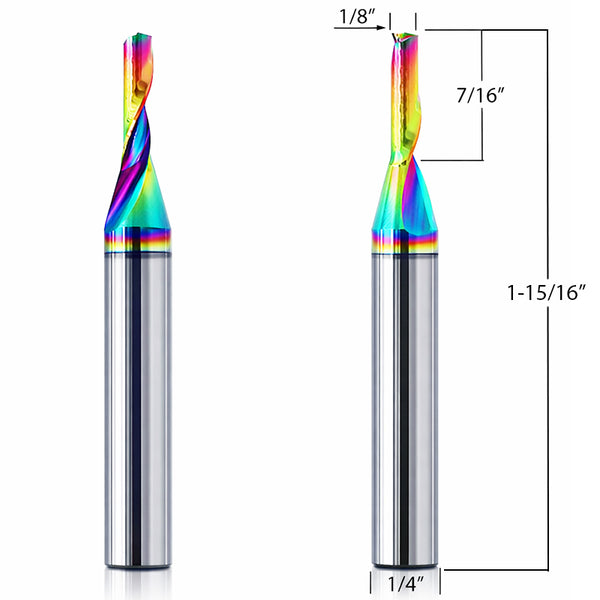 Aluminum Router Bits with 1/8-inch diameter for CNC Routers – Mintech ...