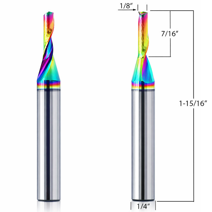 Aluminum Router Bits with 1/8-inch diameter for CNC Routers – Mintech ...