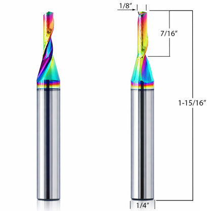 Aluminum Router Bits with 1/8-inch diameter for CNC Routers
