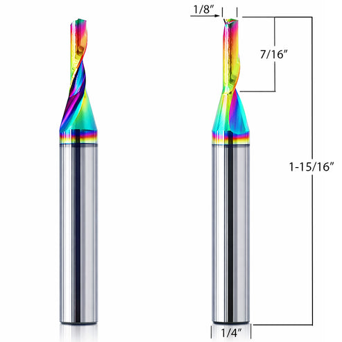 Aluminum Router Bits with 1/8-inch diameter for CNC Routers – Mintech ...