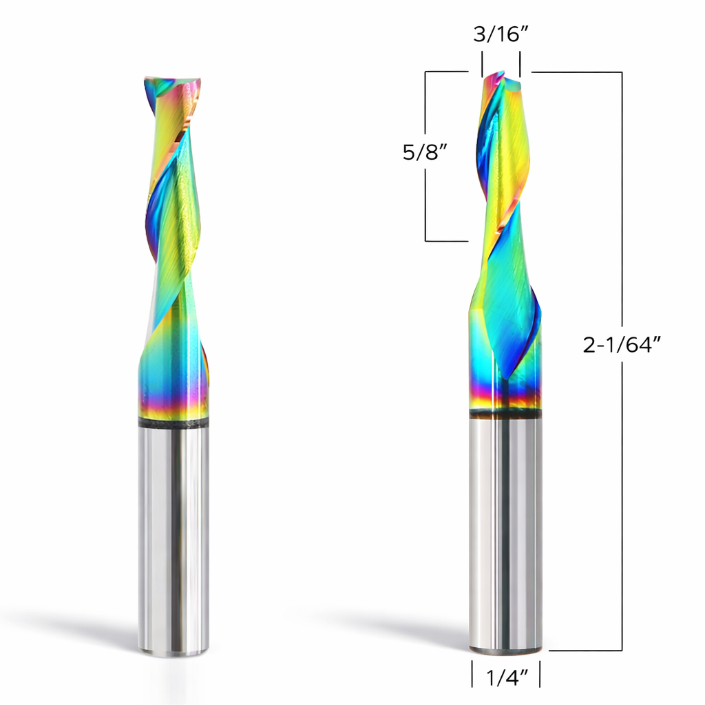 Aluminum Router Bits with 3/16-inch diameter for CNC routers – Mintech ...