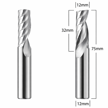 Router Bits with 12mm (1/2") diameter for CNC Routers