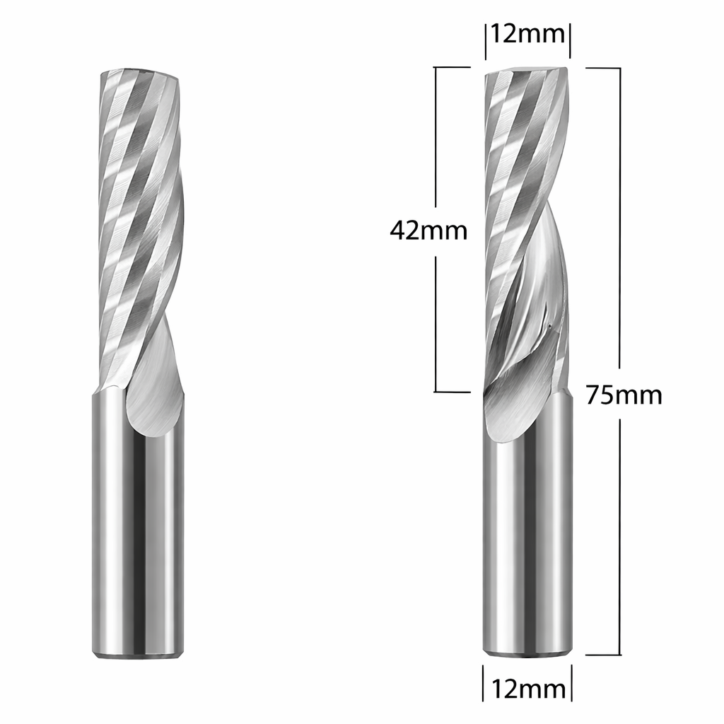 Router Bits with 12mm (1/2") diameter for CNC Routers
