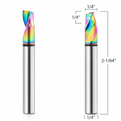 Aluminum Router Bits with 1/4-inch diameter for CNC Routers
