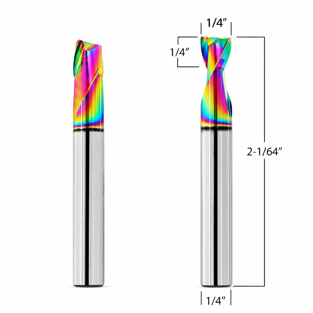 Aluminum Router Bits with 1/4-inch diameter for CNC Routers – Mintech ...