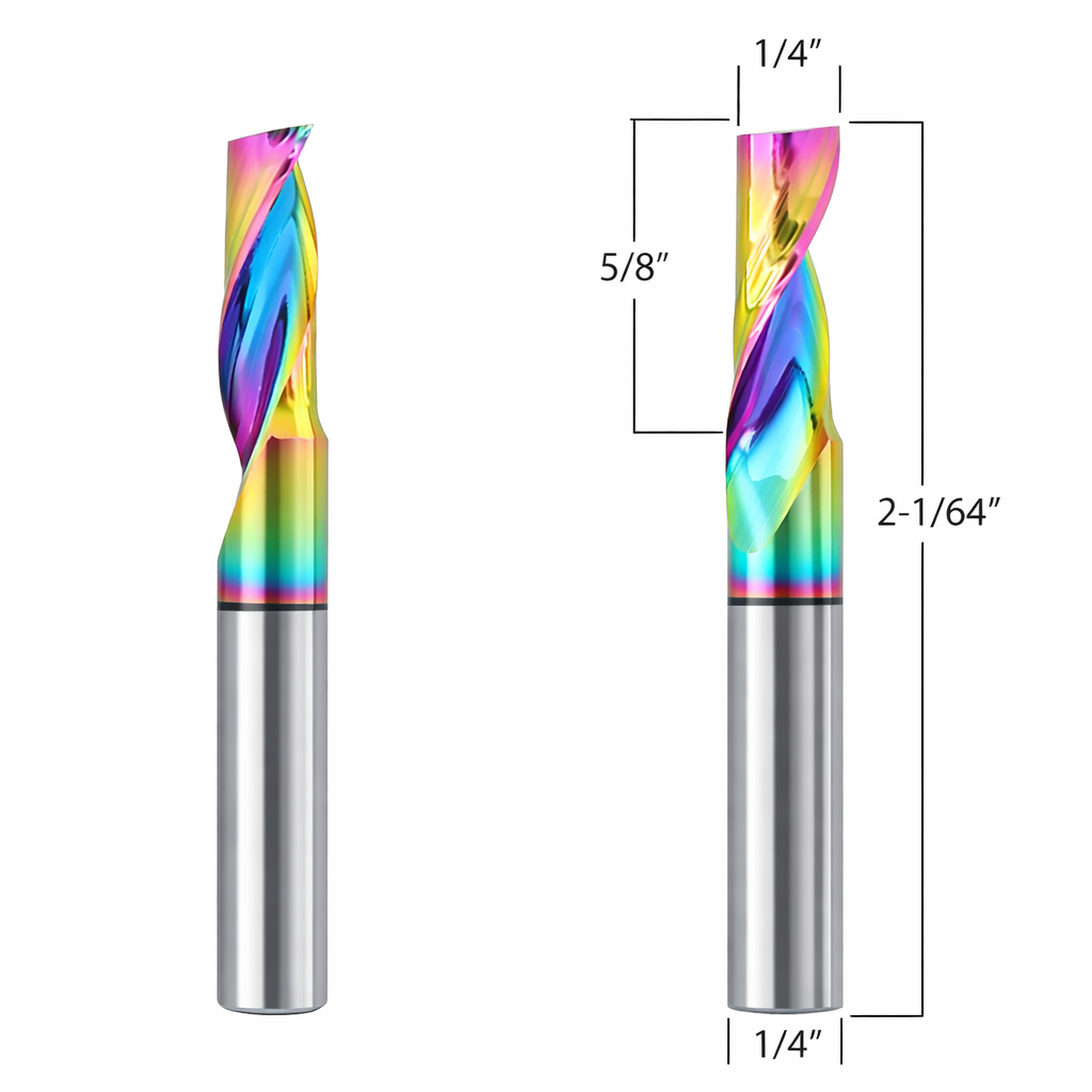 Aluminum Router Bits with 1/4-inch diameter for CNC Routers – Mintech ...
