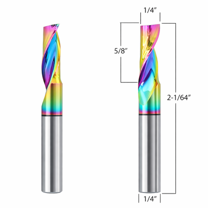 Aluminum Router Bits with 1/4-inch diameter for CNC Routers