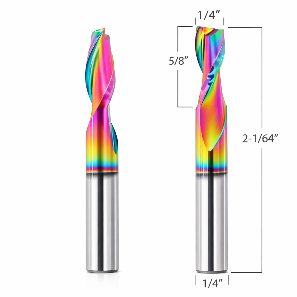 Aluminum Router Bits with 1/4-inch diameter for CNC Routers – Mintech ...