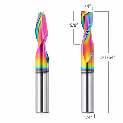 Aluminum Router Bits with 1/4-inch diameter for CNC Routers