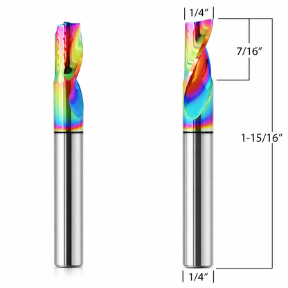 Aluminum Router Bits with 1/4-inch diameter for CNC Routers