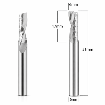 Aluminum Router Bits with 1/4-inch diameter for CNC Routers