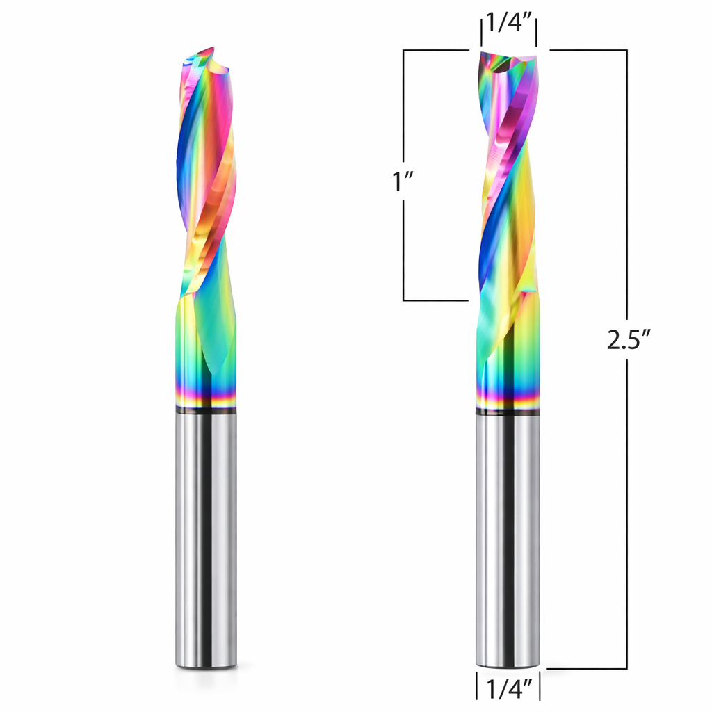 Router Bit with 1/4-inch diameter for CNC Routers