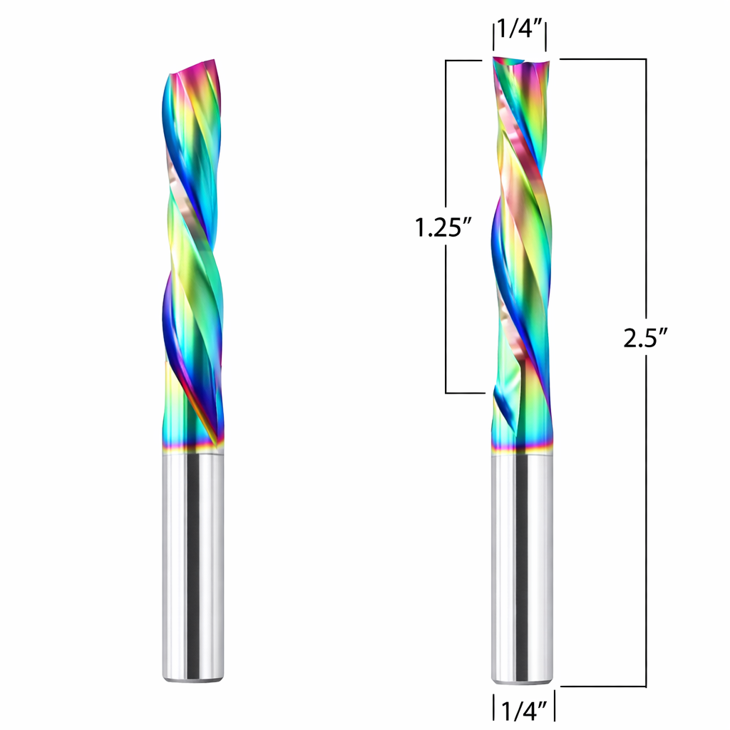 Router Bit with 1/4-inch diameter for CNC Routers