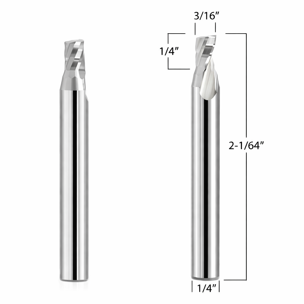 Router Bits with 3/16-inch diameter for CNC Routers