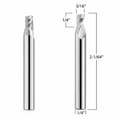 Router Bits with 3/16-inch diameter for CNC Routers