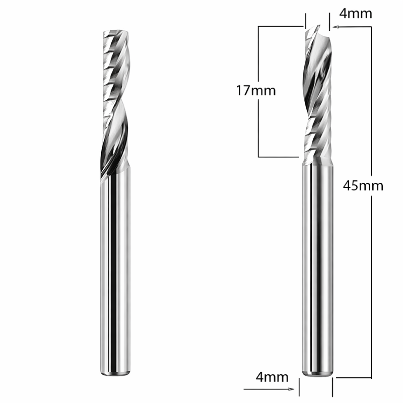 Router Bits with 3/16-inch diameter for CNC Routers