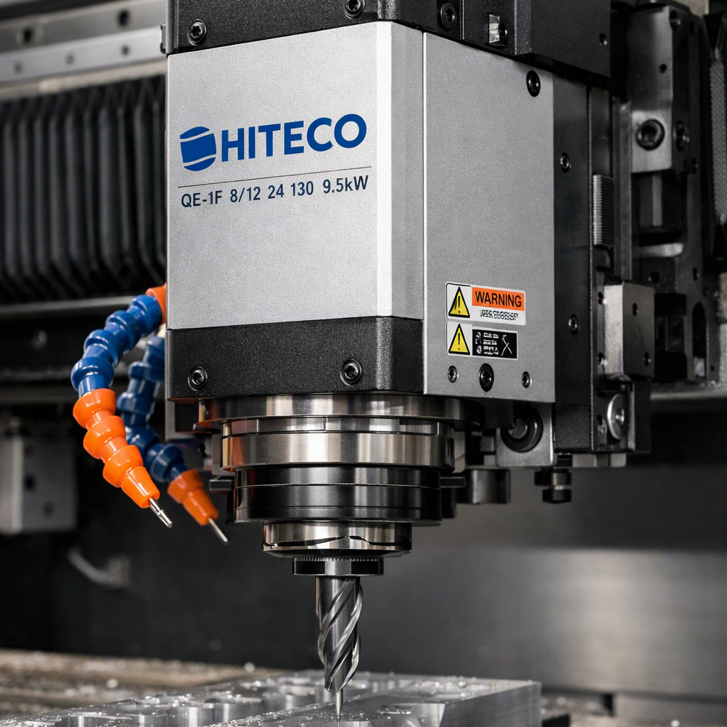 Hiteco 风冷电主轴 QE-1F 8/12 24 130 9.5kW