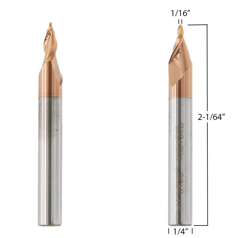 1/16" (2mm) Diameter Ball Nose Router Bits