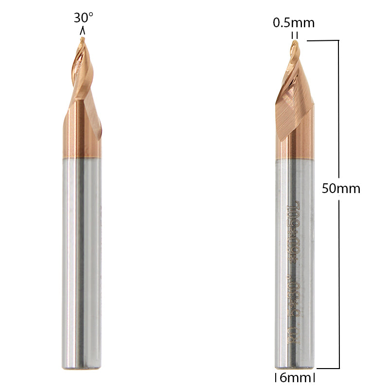Tapered Ball Nose Router Bits 