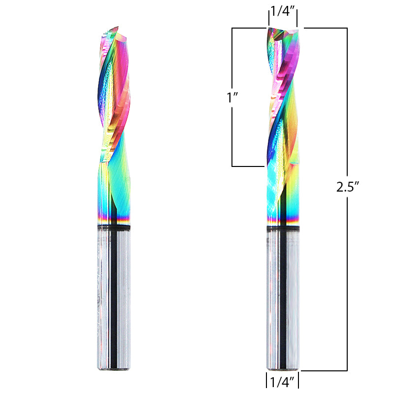 Router Bit with 1/4-inch diameter for CNC Routers