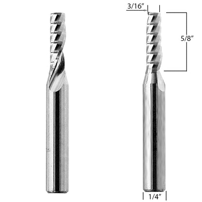 Router Bits with 3/16-inch diameter for CNC Routers