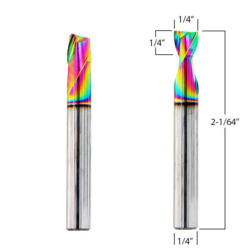 1/4" (6mm) Diameter Aluminum Router Bits