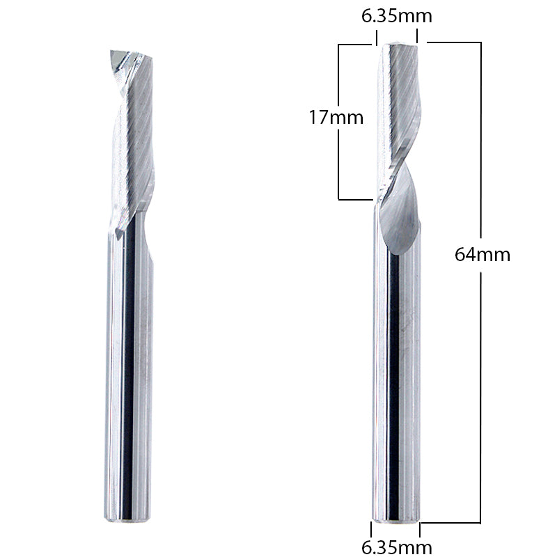 Aluminum Router Bits with 1/4-inch diameter for CNC Routers