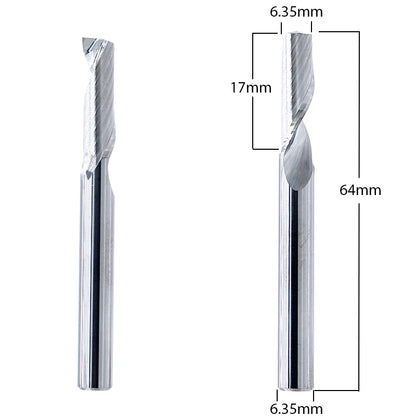 Aluminum Router Bits with 1/4-inch diameter for CNC Routers