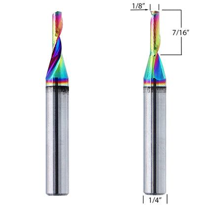 Aluminum Router Bits with 1/8-inch diameter for CNC Routers