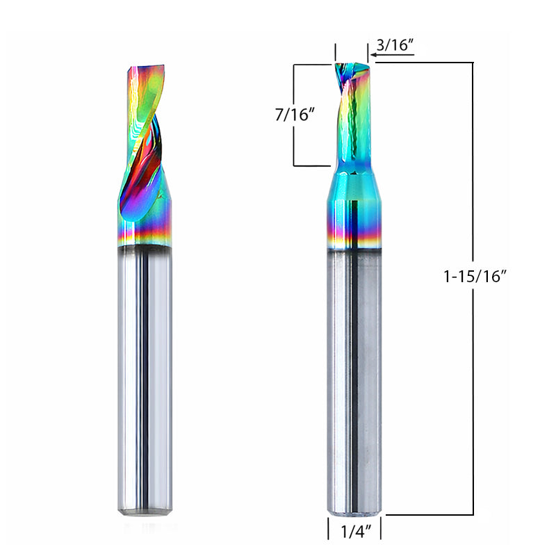 Aluminum Router Bits with 3/16-inch diameter for CNC routers – Mintech ...