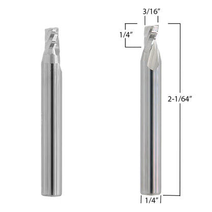 Router Bits with 3/16-inch diameter for CNC Routers