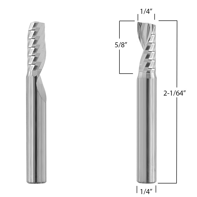 Router Bit with 1/4-inch diameter for CNC Routers