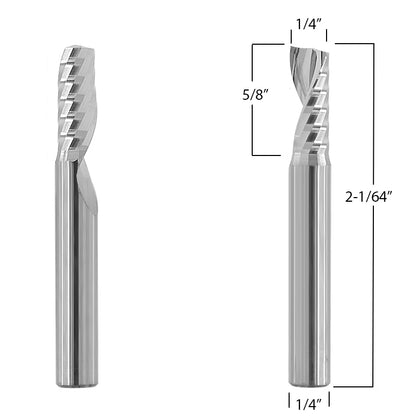 Router Bit with 1/4-inch diameter for CNC Routers