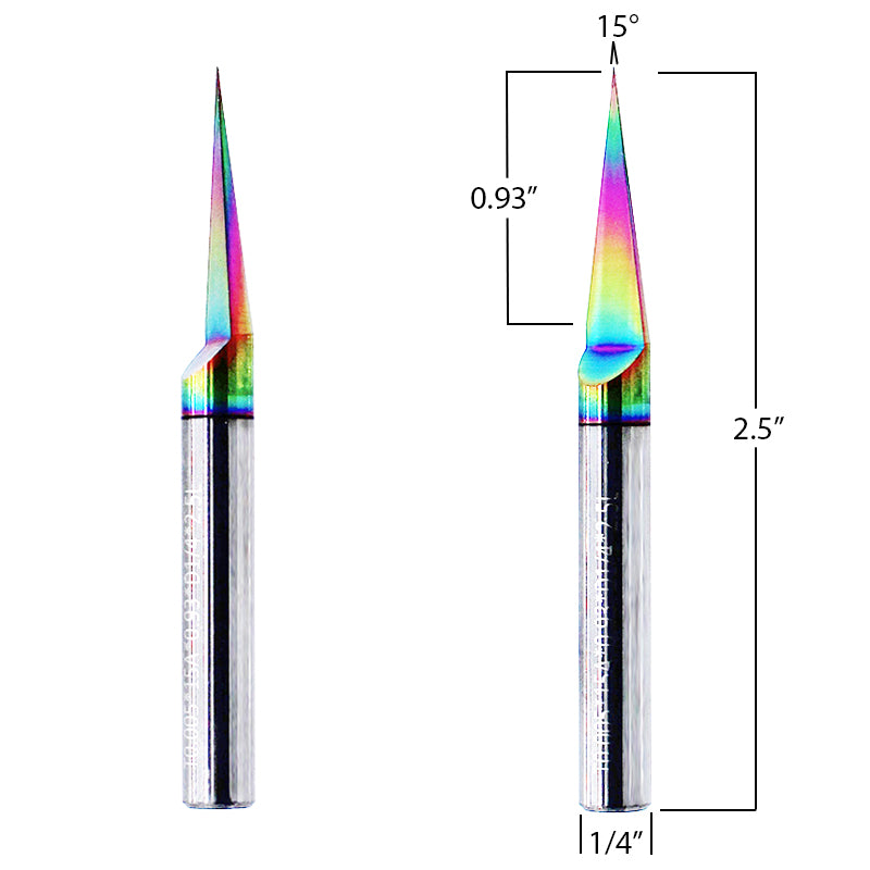 Metric Engraving Bit engineered for CNC router 