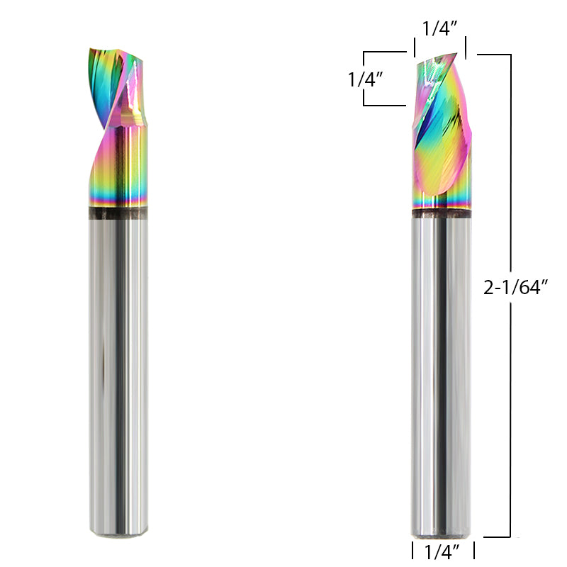 1/4" (6mm) Diameter Aluminum Router Bits