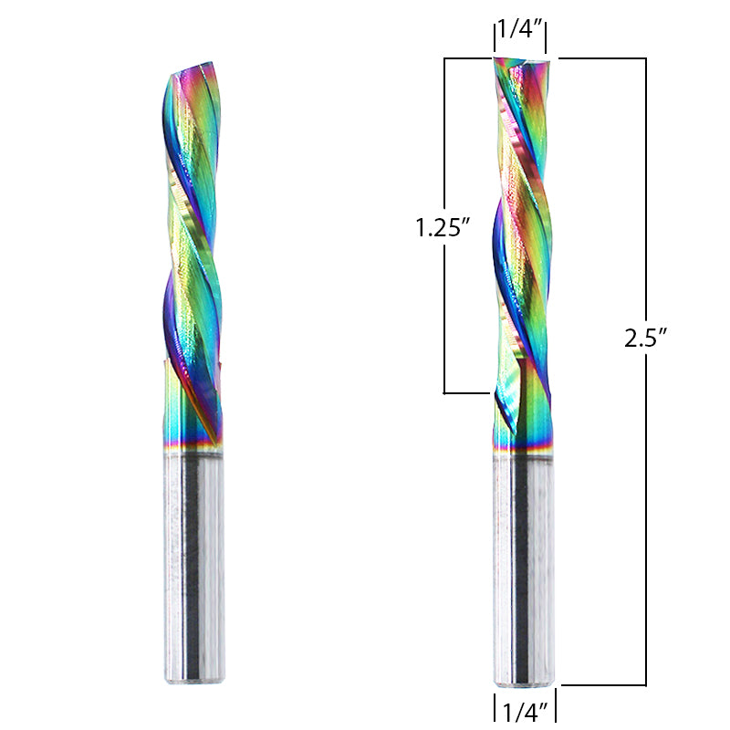Router Bit with 1/4-inch diameter for CNC Routers