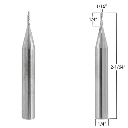 1/16" (2mm) Diameter Router Bit