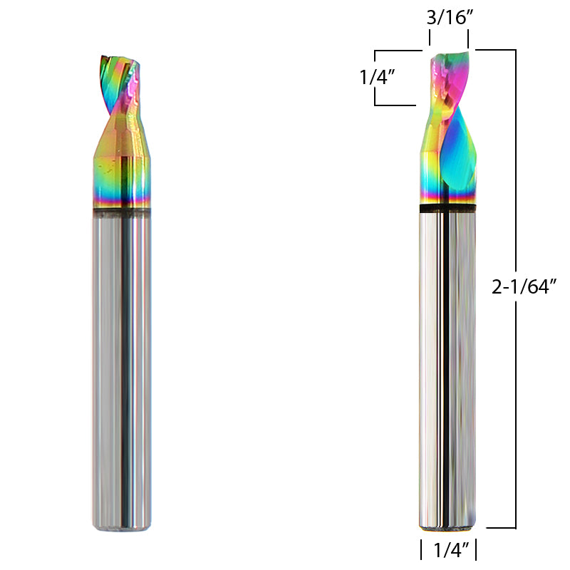 3/16" (4mm) Diameter Aluminum Router Bits