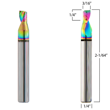 3/16" (4mm) Diameter Aluminum Router Bits