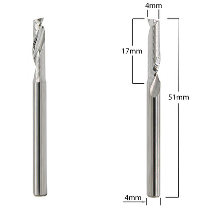 Aluminum Router Bits with 3/16-inch diameter for CNC routers