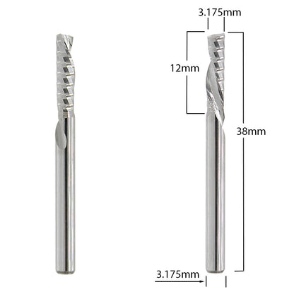 Router Bits with 1/8-inch diameter for CNC Routers