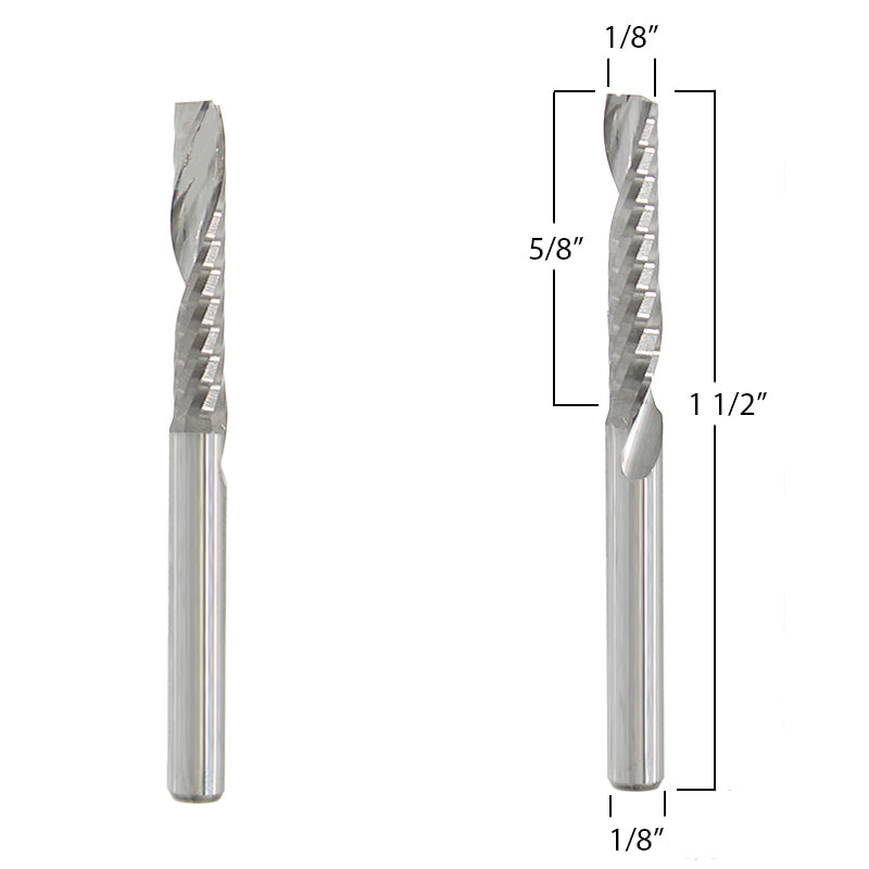 Router Bits with 1/8-inch diameter for CNC Routers