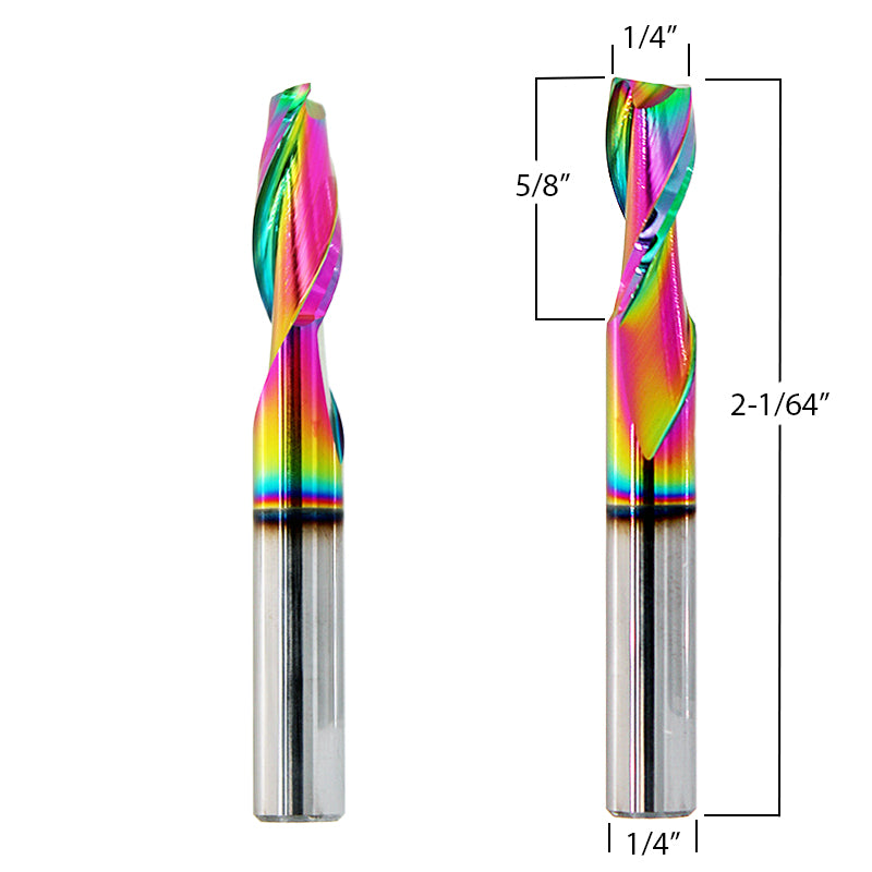 1/4" (6mm) Diameter Aluminum Router Bits
