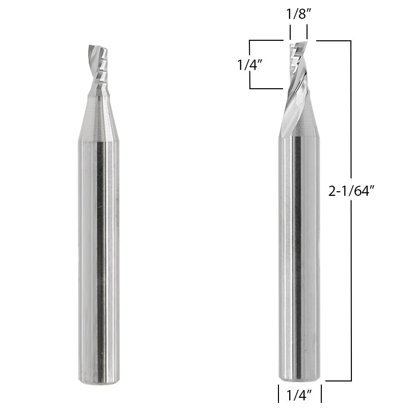 Router Bits with 1/8-inch diameter for CNC Routers